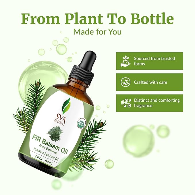SVA Fir Balsam Essential Oil Organic – 4 Fl Oz – 100% Natural Organic Fir Oil - Image 4