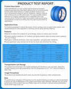 KIWIHUB Blue Painters Tape - 20 Rolls Masking Tape 1 inch Wide, Multi-Surface No Residue Blue Tape for Walls, Painting, Packing & Automotive 0.94 Inch x 1100 Yards