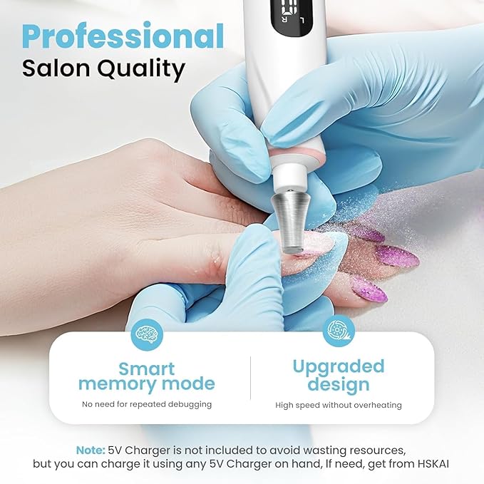 Professional Nail Drill Kit: Electric Nail File - Image 6