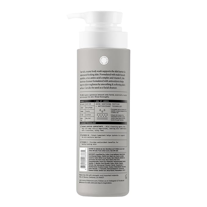 Naturium Multi-Peptide Advanced Body Wash, Rejuvenate, Cleanse & Smooth - Image 2