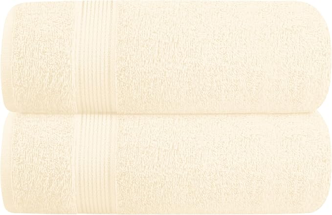 Elvana Home Cotton 2 Pack Oversized Bath Towel Set 28x55 inches, Large Bath by Unknown