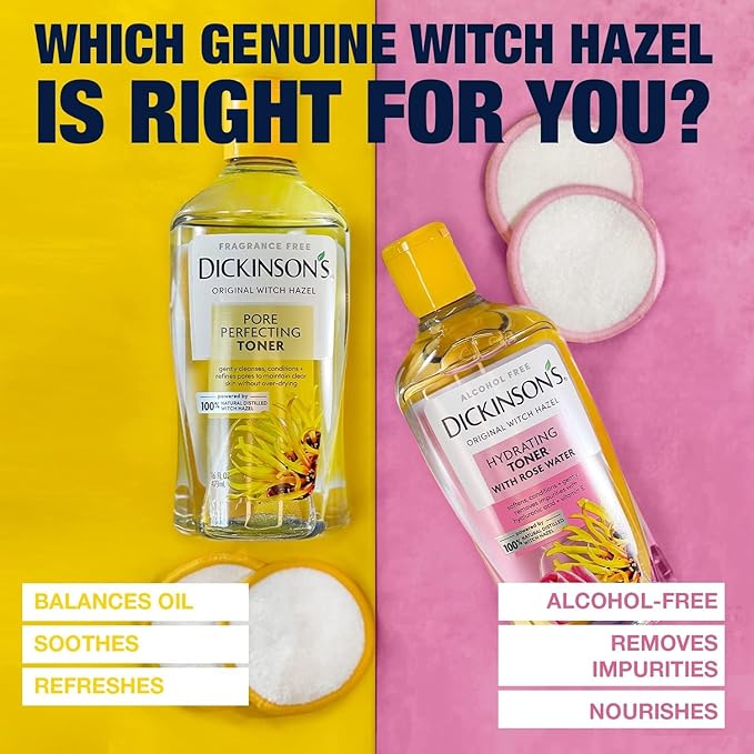 Dickinson's Original Witch Hazel Pore Perfecting Toner | 100% Natural Distilled - Image 8