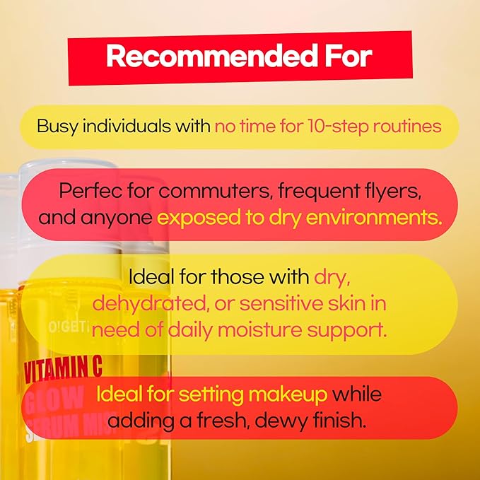 Vitamin C Glow Serum Mist, Hydrating & Brightening Facial Mist - Image 4