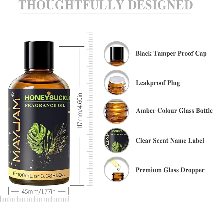 MAYJAM 100ML/3.38FL.OZ Honeysuckle Fragrance Oils - Image 8
