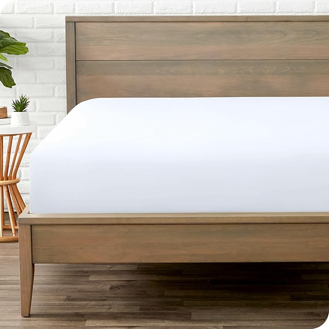 Bare Home Fitted Bottom Sheet Split King Size by BareHome