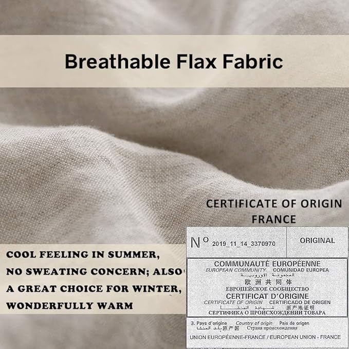 Simple&Opulence 100% Linen Duvet Cover Set - Image 3