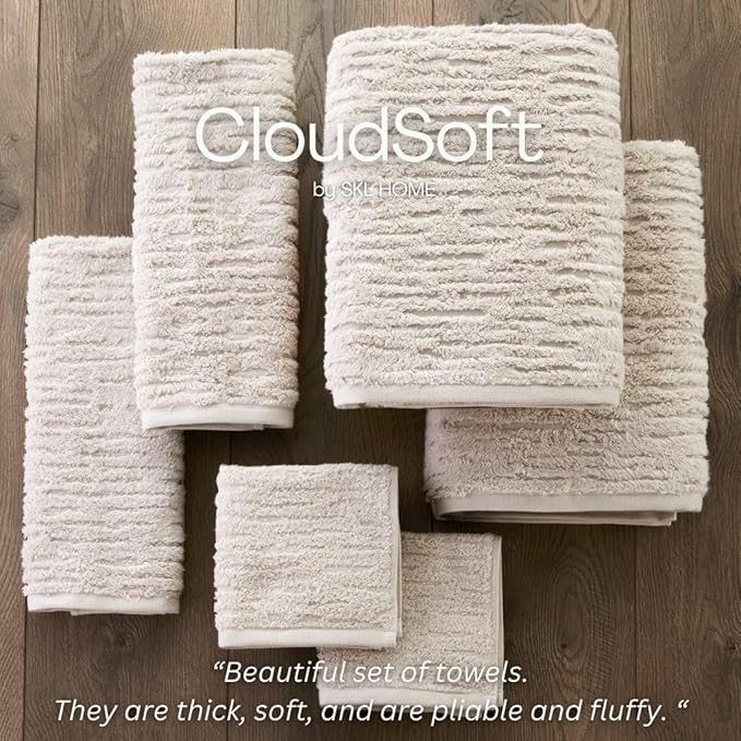 SKL Home CloudSoft Cotton Luxury 2-Piece Hand Towel Set - Image 8