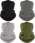ROXUN 4 Pack Neck Gaiter, Cooling Breathable Face Mask UV Protection Scarf by Roxun