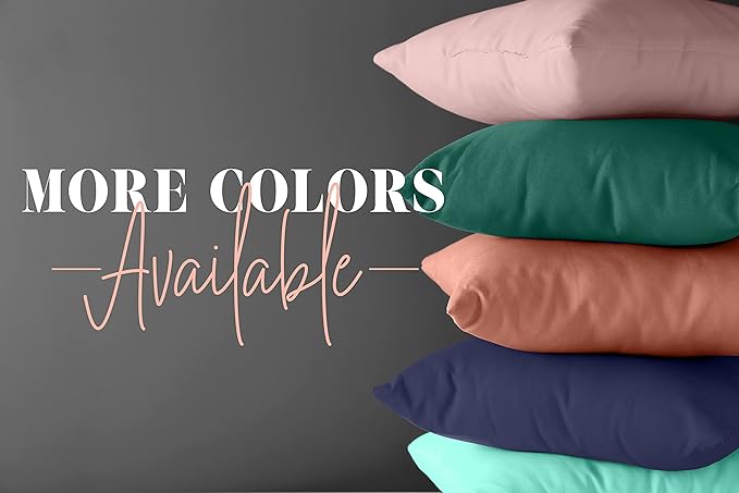 Elegant Comfort Solid Pillowcases 1500 Premium Hotel Quality Microfiber - Image 4