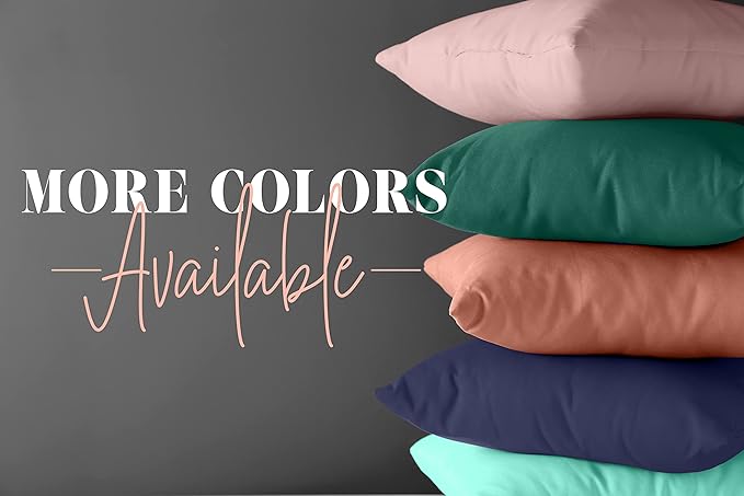 Elegant Comfort Solid Pillowcases 1500 Premium Hotel Quality Microfiber - Image 4