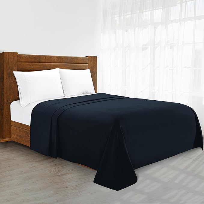 Elegant Comfort Wrinkle-Free 1500 Premier Hotel Quality 1-Piece Flat Sheet by ELEGANTCOMFORT