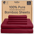 Bambaw 100% Viscose Derived from Bamboo Queen Sheet Set 6 Piece, Queen Size by Bambaw