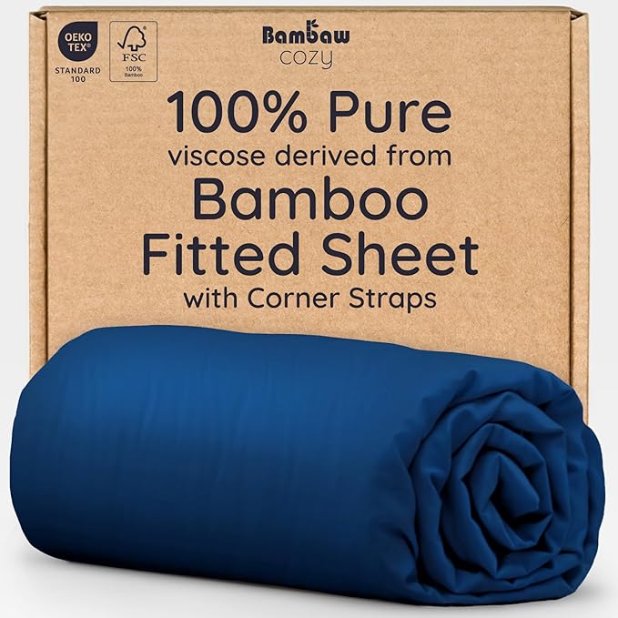 Bambaw 100% Viscose Derived from Bamboo King Size Fitted Sheet by Bambaw