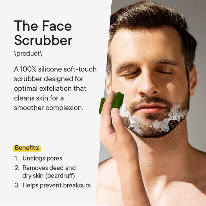 Silicone Face Scrubber for Men Facial Cleansing Brush Silicone Face Wash Brush - Image 6