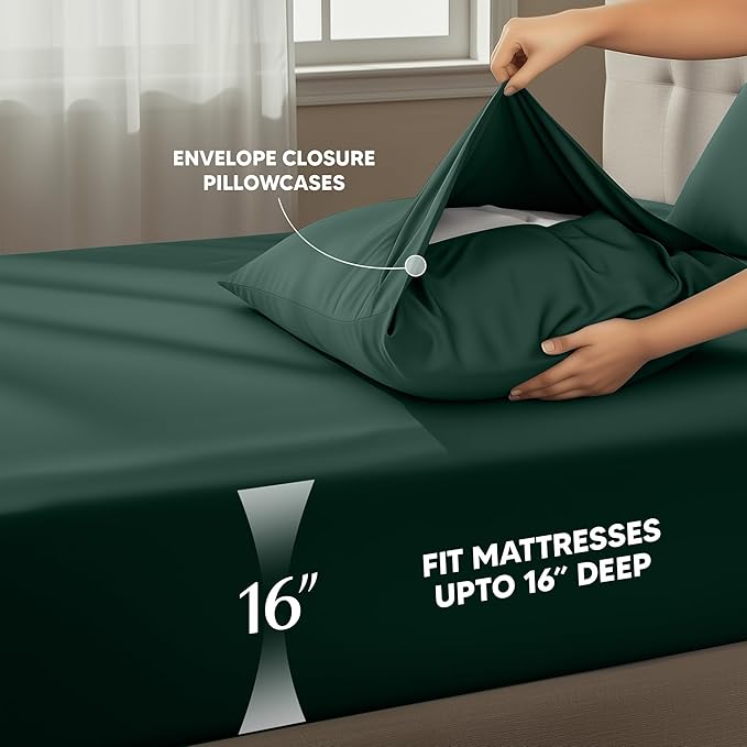 Utopia Bedding Queen Size Sheet Set – 4 Piece Bed Sheets, Soft and Breathable - Image 4