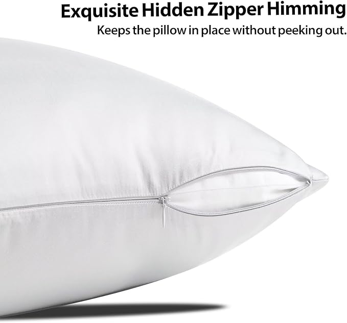 4 Pack Cooling Pillow Cases, Viscose Derived from Bamboo Pillow Protectors - Image 3