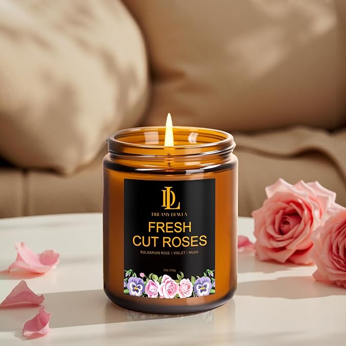 Fresh Cut Roses Candles, Fresh Cut Roses Scented Candle, Mother's Day Candle - Image 5