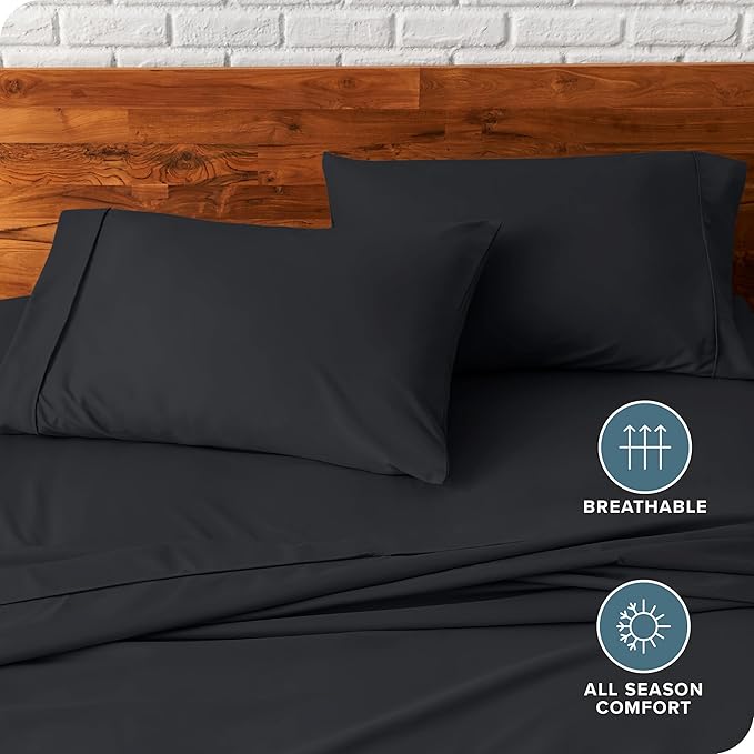 Bare Home Premium 1800 Ultra-Soft Microfiber Pillowcase Set - Image 5