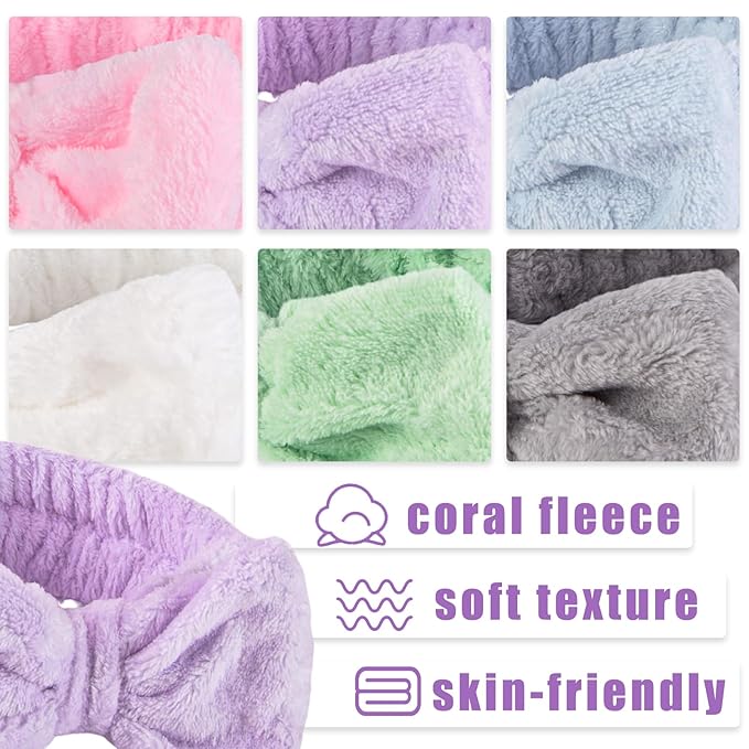 Shindel 6Pack Spa Headbands, Skincare & Makeup Headbands - Image 3