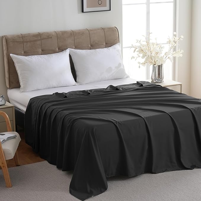 ZPECC Bulk Flat Sheets Only King Size 6 Pack, Easy Sort Top Bed Sheet by - Image 2