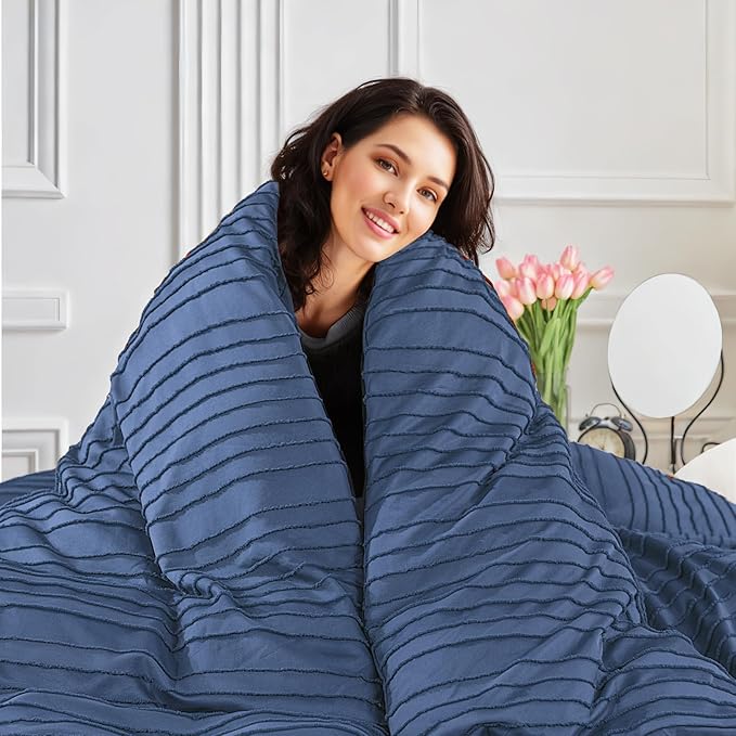 NEXHOME PRO Duvet Cover Queen, 3 Pieces Boho Tufted Duvet Cover Set, Soft and - Image 4