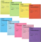 9 Pcs Sticky Phone Message Pad, 5.1×3.9 Inch While You were Out Message Pad, Self-Adhesive Sticky Notes, Fluorescent Color Telephone Notes for Office School Home, 50 Sheets/Pack (9 Colors)