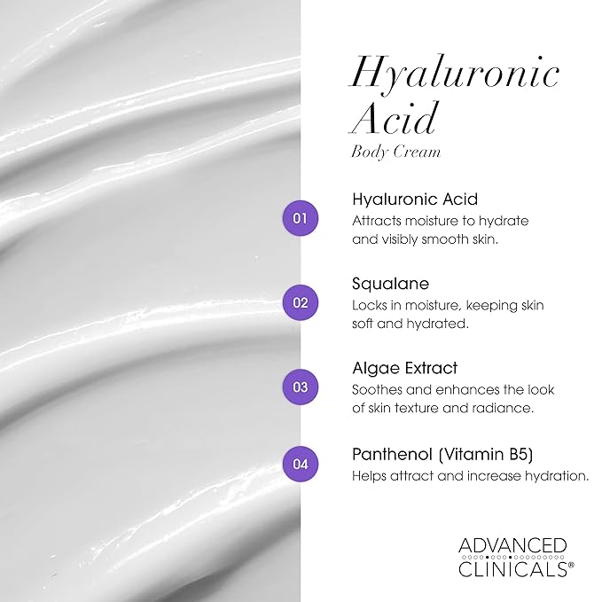 Advanced Clinicals Retinol Body Cream + Hyaluronic Acid Moisturizer 2pc - Image 7