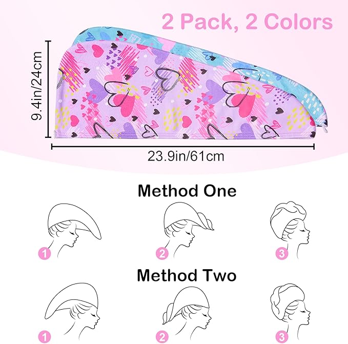 Basumee Microfiber Hair Towel Wrap - Image 7