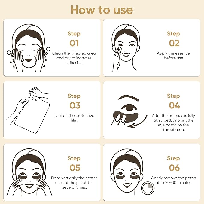 20Pcs/10Pairs Under Eye Patches Gold - Image 7