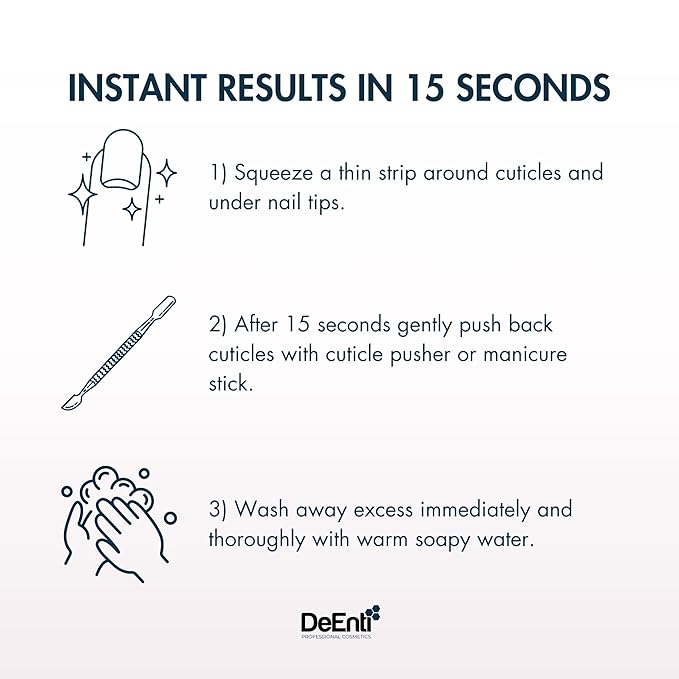 DeEnti Instant Cuticle Remover Gel, Eucalyptus, 8 Oz Bottle, Professional - Image 4