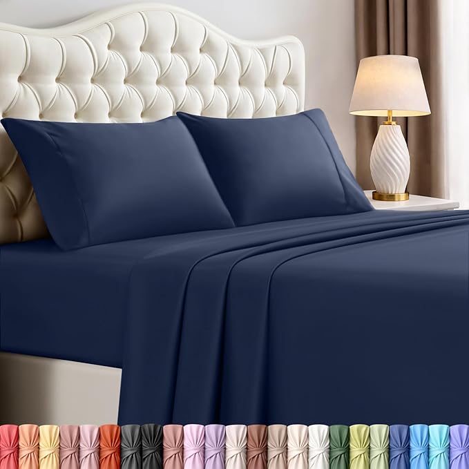 Utopia Bedding King Size Sheet Set – 4 Piece Bed Sheets, Soft and Breathable by UTOPIABEDDING
