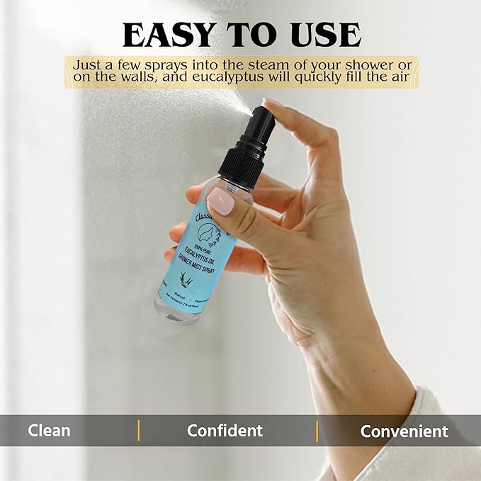100% Pure Eucalyptus Oil Shower Spray – 2oz Natural Mist - Image 6