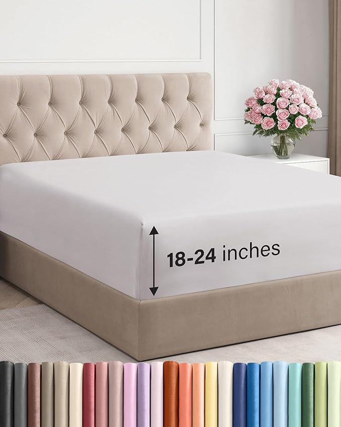 Extra Deep Cal King Fitted Sheet by CGKUnlimited