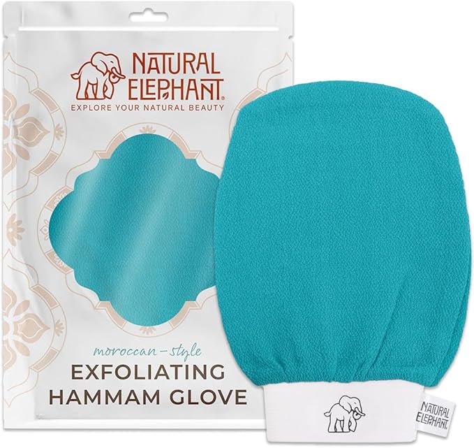 Natural Elephant Exfoliating Hammam Glove | Authentic Moroccan Kessa Body Scrub by NaturalElephant