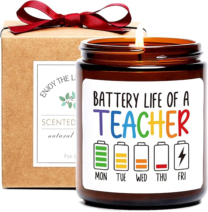 Teacher Candle Gifts for Women Men by FUNDAMLIGHT