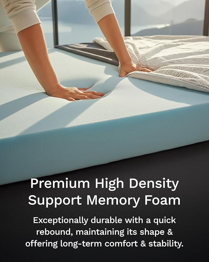 ViscoSoft Memory Foam Mattress Topper | Select High Density Ventilated Mattress - Image 2