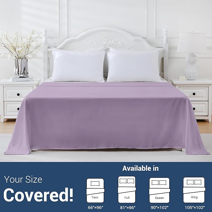 Bulk Twin Flat Sheets Only, 6 Pack Quick Sort Top Bed Sheet, Color-Coded Label - Image 5