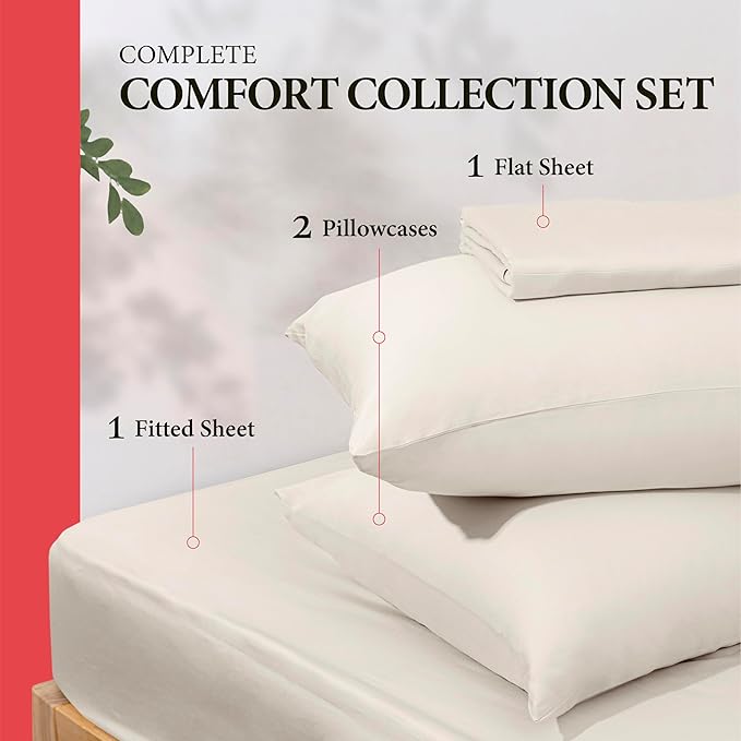 100% Egyptian Cotton California King Size Sheet Set - Image 3