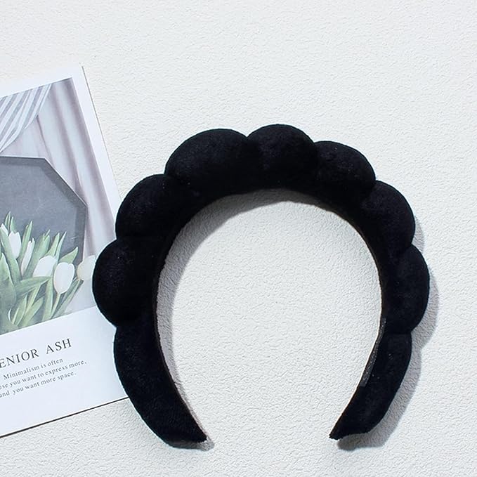 Spa Headbands for Washing Face Makeup Skin Care Headband Women Bubble Facial - Image 2