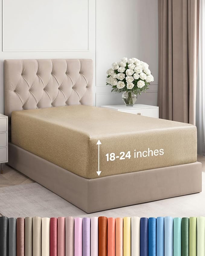 Extra Deep Twin XL Fitted Sheet by CGKUnlimited