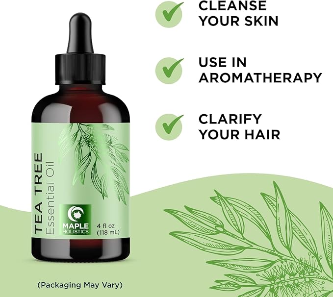 Pure Tea Tree Oil for Hair Skin and Nails - Image 3
