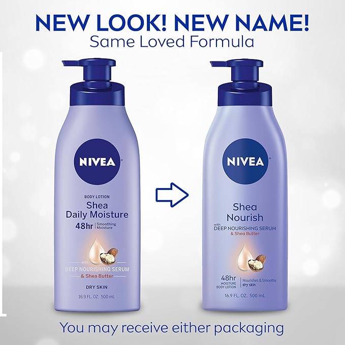 NIVEA Smooth Daily Moisture Body Lotion, Shea Butter 16.9 oz - Image 2