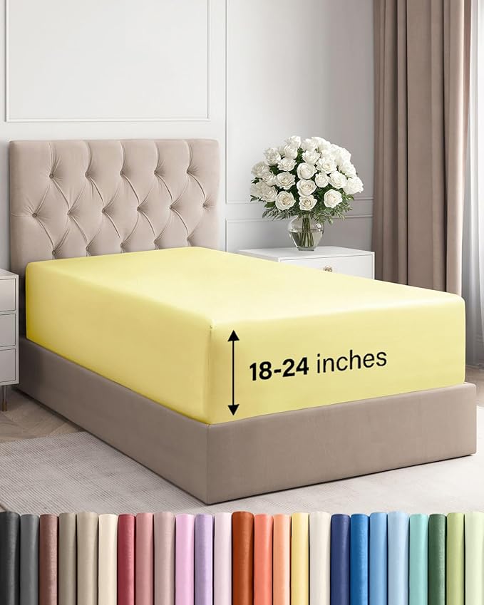 Extra Deep Twin Fitted Sheet by CGKUnlimited