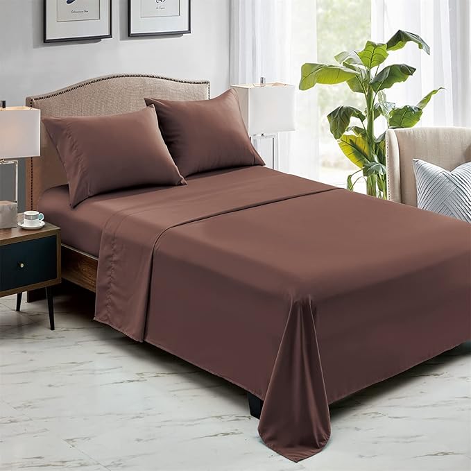 FreshCulture King Flat Sheets Only, Soft Microfiber Bedding Sheets - Image 6