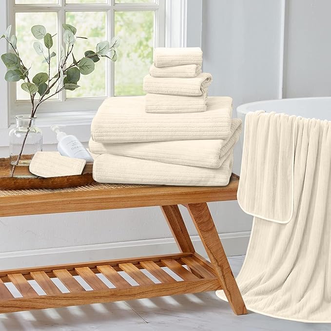 Extra Large Bath Sheet Set of 4, Ultra Soft Fluffy Towel, 35”x 70”Oversized - Image 2