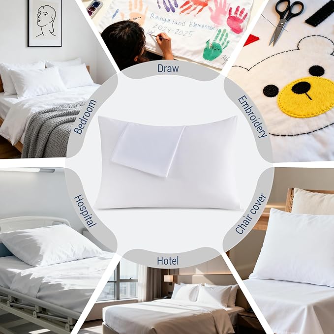 White Pillowcases King Size 48 Pack - Image 2