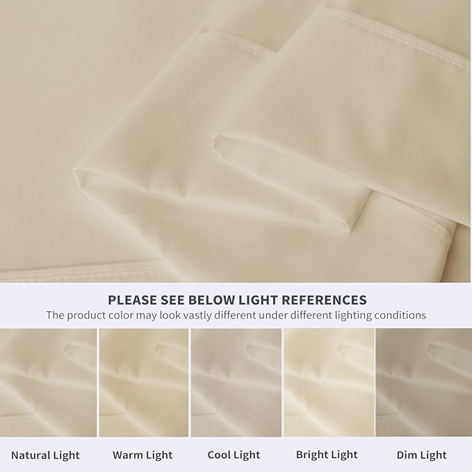 Maple&Stone King Flat Sheet 6 Pack, Premium Soft & Breathable, Brushed - Image 4
