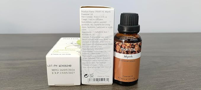 Myrrh Essential Oil, 1.01Fl.Oz PHATOIL Pure Essential Oil Singles - Image 8