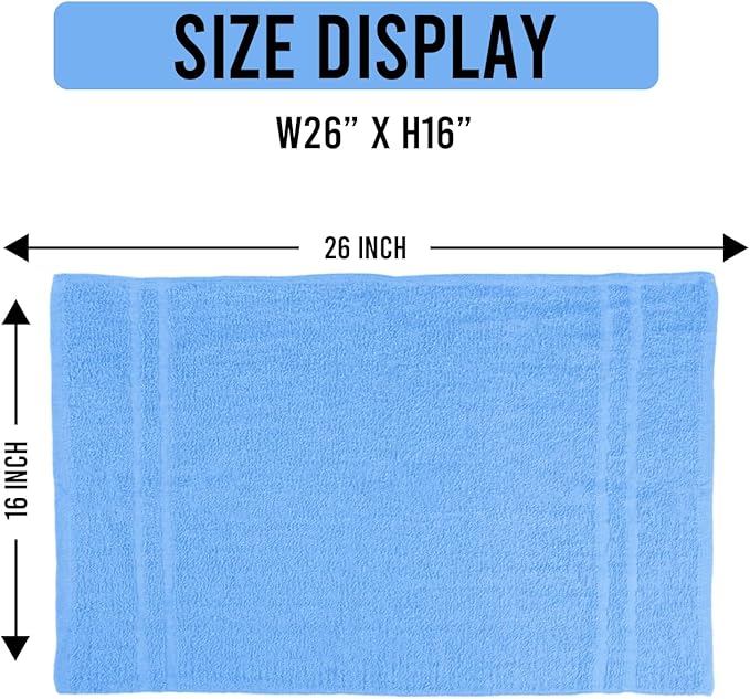 Hand Towels Light Blue Economy Salon Towels - Image 2