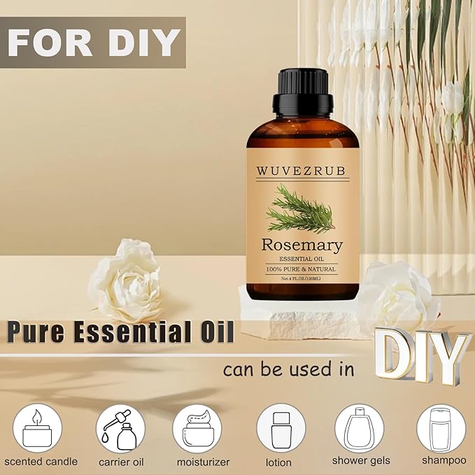 Rosemary Essential Oils, 120ML Pure and Natural Essential Oil - Image 3